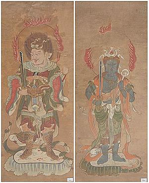 Schuler Auktionen AG - Lot: 2 Malereien von Himmelswesen, Jûniten