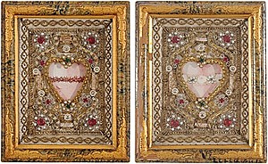 Schuler Auktionen AG - 1 Paar kleine Reliquienbilder