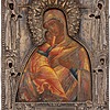 Schuler Auktionen AG - Gottesmutter von Vladimir mit Silberoklad