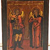 Schuler Auktionen AG - Erzengel Michael und Gabriel mit Silberoklad