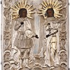 Schuler Auktionen AG - Erzengel Michael und Gabriel mit Silberoklad