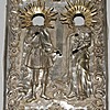 Schuler Auktionen AG - Erzengel Michael und Gabriel mit Silberoklad