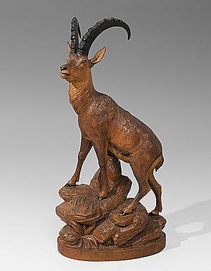 Schuler Auktionen AG - Grosse Tierfigur "Steinbock"