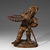 Schuler Auktionen AG - Grosse Zierfigur "Zwerg mit Muschelschale"