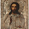 Schuler Auktionen AG - Christus Pantokrator mit Oklad