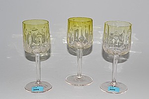 Schuler Auktionen AG - Serie von 8 Stängelgläsern, Böhmen