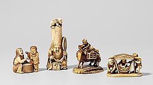 Schuler Auktionen AG - Lot: 4 Netsukes