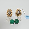 Schuler Auktionen AG - Diamant-Farbstein-Ohrclips 