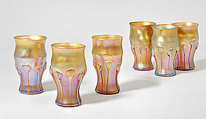 Schuler Auktionen AG - 6 Becher, Louis Comfort Tiffany