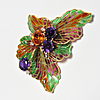 Schuler Auktionen AG - Amethyst-Citrin-Brillant-Email-Brosche