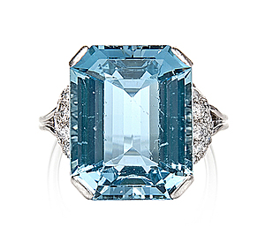 Schuler Auktionen AG - Aquamarin-Brillant-Ring