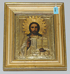 Schuler Auktionen AG - Christus Pantokrator mit Oklad