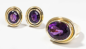 Schuler Auktionen AG - Tiffany Brillant-Amethyst-Set