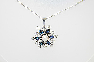 Schuler Auktionen AG - Diamant-Saphir-Anhänger