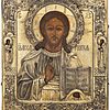Schuler Auktionen AG - Christus Pantokrator mit Silberoklad
