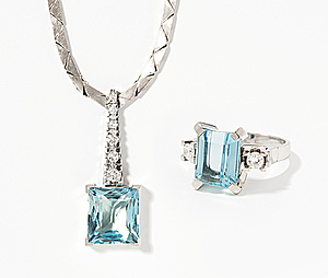 Schuler Auktionen AG - Aquamarin-Brillant-Set