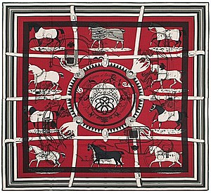 Schuler Auktionen AG - Hermès, Stola "Couvertures et tenues de jour"