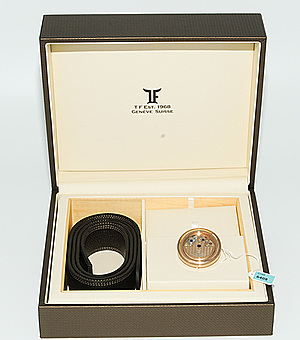 Schuler Auktionen AG - T F Est. 1968, Herrengürtel mit Schliesse "Rotor: Caged"