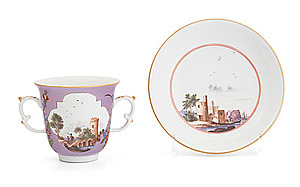 Schuler Auktionen AG - 2 Doppelhenkeltassen, Meissen