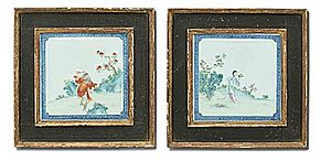 Schuler Auktionen AG - 1 Paar Porzellantafeln