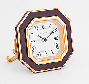 Schuler Auktionen AG - Tischwecker Cartier in Originalschatulle