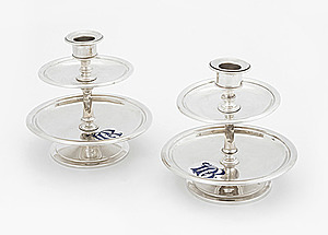 Schuler Auktionen AG - 1 Paar Kerzenstöcke, Wien