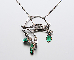 Schuler Auktionen AG - Smaragd-Diamant-Anhänger-Collier