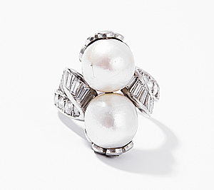 Schuler Auktionen AG - Naturperlen-Diamant-Ring