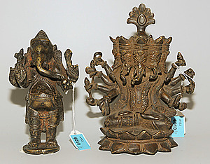 Schuler Auktionen AG - Lot: Zwei Ganesha-Figuren