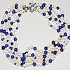 Schuler Auktionen AG - Kulturperlen-Lapislazuli-Saphir-Brillant-Collier