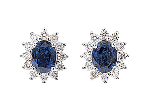 Schuler Auktionen AG - Saphir-Brillant-Ohrstecker