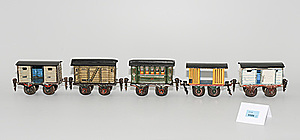 Schuler Auktionen AG - Lot: 5 Märklin-Modelleisenbahnwagen