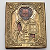 Schuler Auktionen AG - Hl. Nikolaus mit Oklad in Kiyot