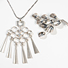 Schuler Auktionen AG - Design-Lot: Silber-Brosche und Anhängerkette