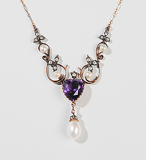 Schuler Auktionen AG - Amethyst-Perlen-Collier