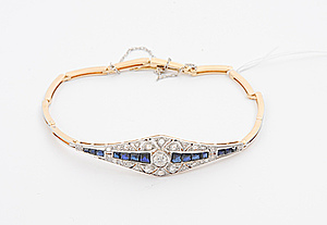 Schuler Auktionen AG - Saphir-Diamant-Bracelet