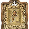 Schuler Auktionen AG - Christus Pantokrator mit Oklad in Kiyot