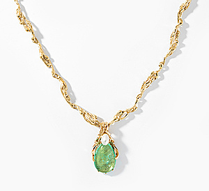 Schuler Auktionen AG - Gilbert Albert Smaragd-Perlen-Anhänger mit Kette