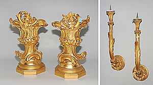 Schuler Auktionen AG - Lot: Je 1 Paar Leuchterarme und Ziervasen