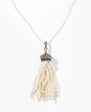 Schuler Auktionen AG - Naturperlen-Diamant-Kette mit Anhänger