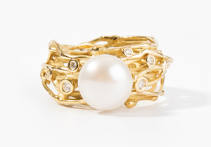 Schuler Auktionen AG - Comme les Millionaires Perlen-Brillant-Ring