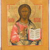 Schuler Auktionen AG - Christus Pantokrator mit vergoldetem Silberoklad