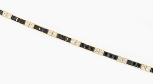 Schuler Auktionen AG - Saphir-Diamant-Bracelet