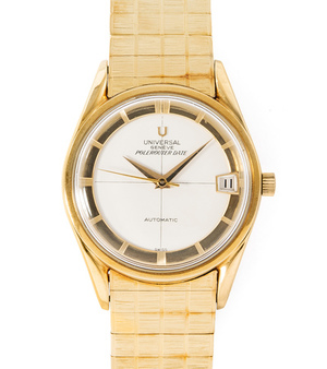 Schuler Auktionen AG - Universal Genève "Polerouter Date", 1960er Jahre.