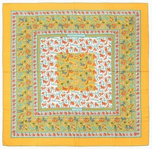 Schuler Auktionen AG - Hermès, Schal "Chasse en Inde"