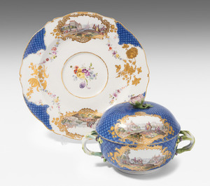 Schuler Auktionen AG - Meissen, Deckelterrine mit Unterschale
