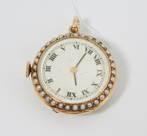 Schuler Auktionen AG - Email-Diamant-Savonette-Tascheuhr, Ende 19.Jh.