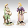 Schuler Auktionen AG - Figurenpaar "Trommler und Lautenspielerin"