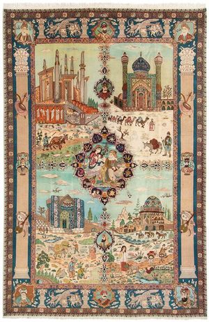 Schuler Auktionen AG - Täbris-Bildteppich