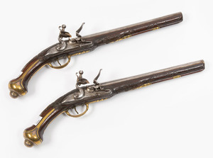 Schuler Auktionen AG - Steinschlosspistolen-Paar